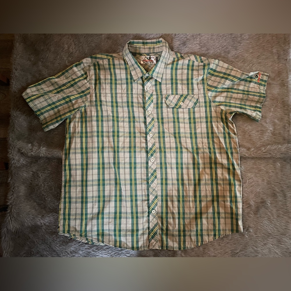 Men's Mossy Oak Button Up Shirt ( 2XL )